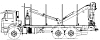Автомобиль-сортиментовоз с гидроманипулятором ВЕЛМАШ VM10L74 на шасси KAMAZ-43118 (659108-0042039-41)